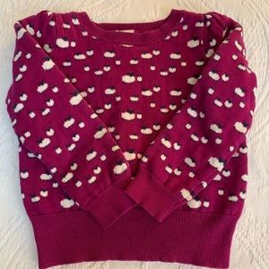 plum sheep sweater